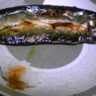 秋刀魚の開き焼き